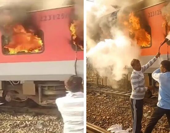 Fire Erupts in AC Coach of Amritsar-Saharsa Garib Rath Express Near Sirhind