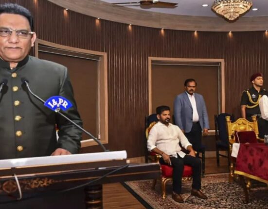 Former Cricketer Mohammad Azharuddin sworn as minister in Telangana cabinet