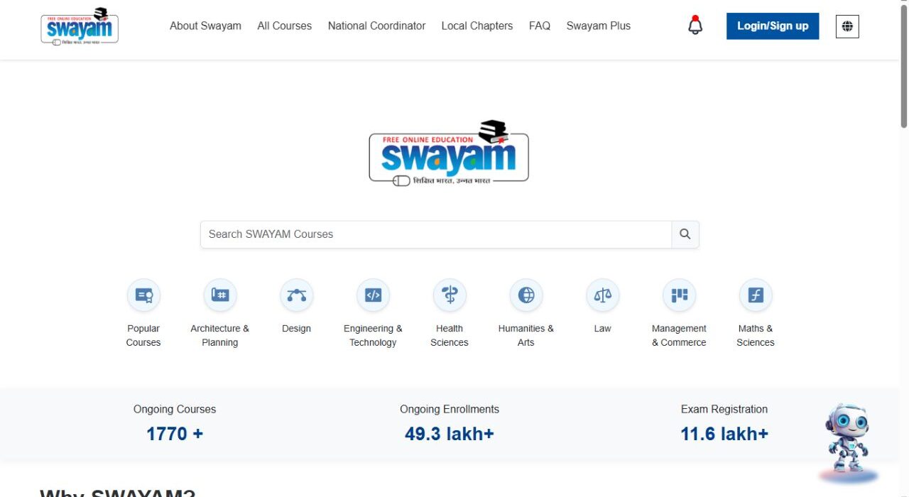 SWAYAM 2025 July semester registration opens from 8 October to 30 October
