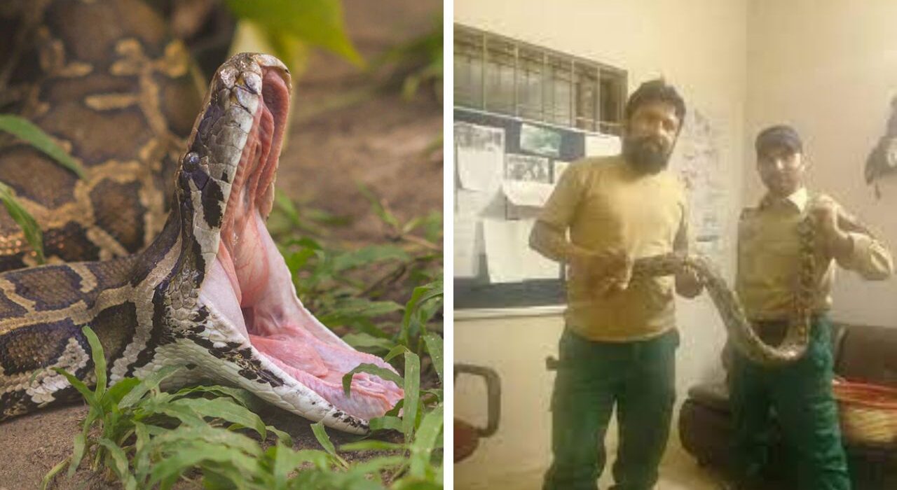 10-foot-long Python found in UP school mid-day meal room, Cause Panic
