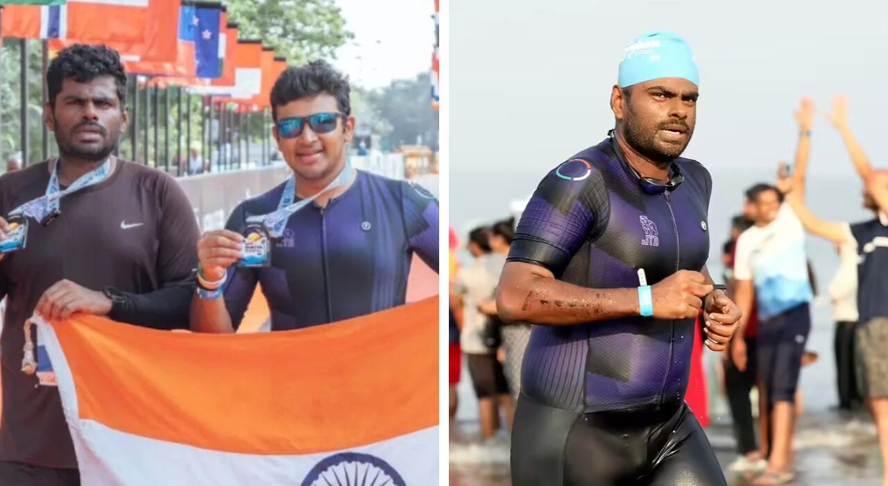 BJP Leaders K. Annamalai and Tejasvi Surya Finish Ironman 70.3 Goa 2025