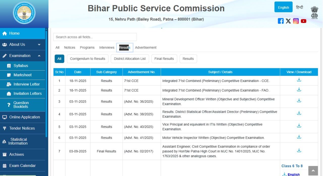 BPSC 71st Prelims Result 2025 out: Over 14,200 Candidates Qualify