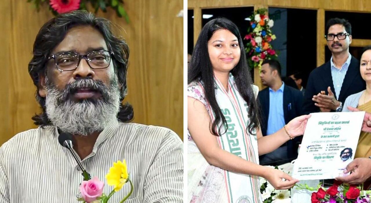 Jharkhand CM issues 10,000 + Employment Letters upon 1 year of successful Govt completion