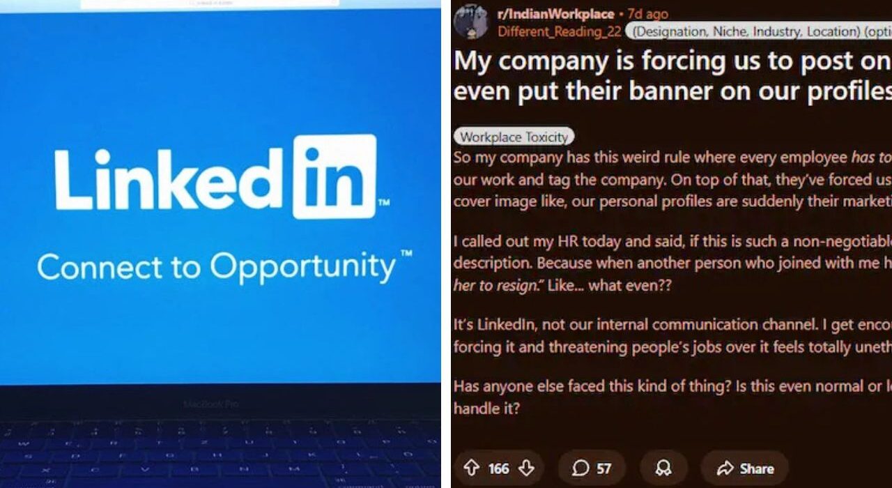 Man slams company for forcing to post on LinkedIn every month