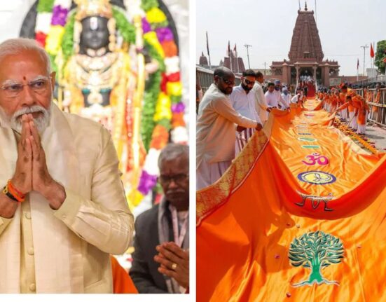 Modi to Hoist Saffron Dharma Dhwaj at Ayodhya Ram Temple