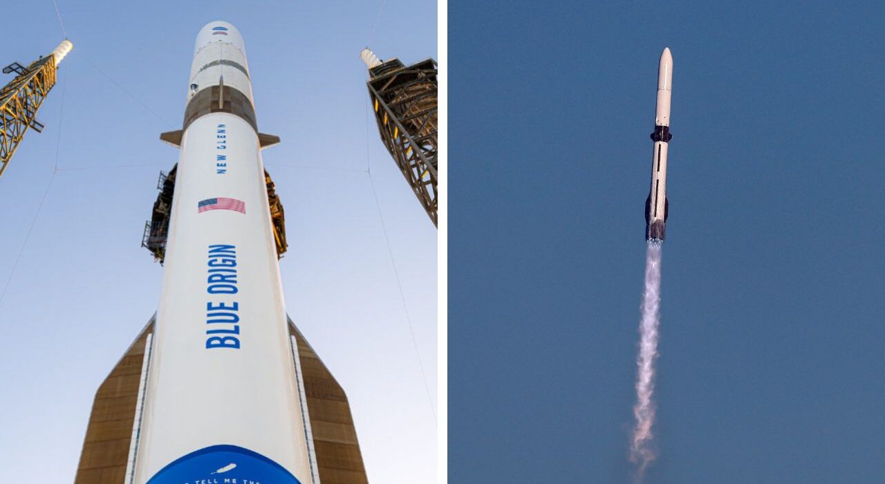 Blue Origin's New Glenn Launches NASA ESCAPADE to Mars, Lands Booster on Barge