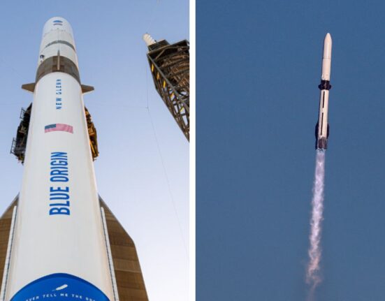 Blue Origin's New Glenn Launches NASA ESCAPADE to Mars, Lands Booster on Barge