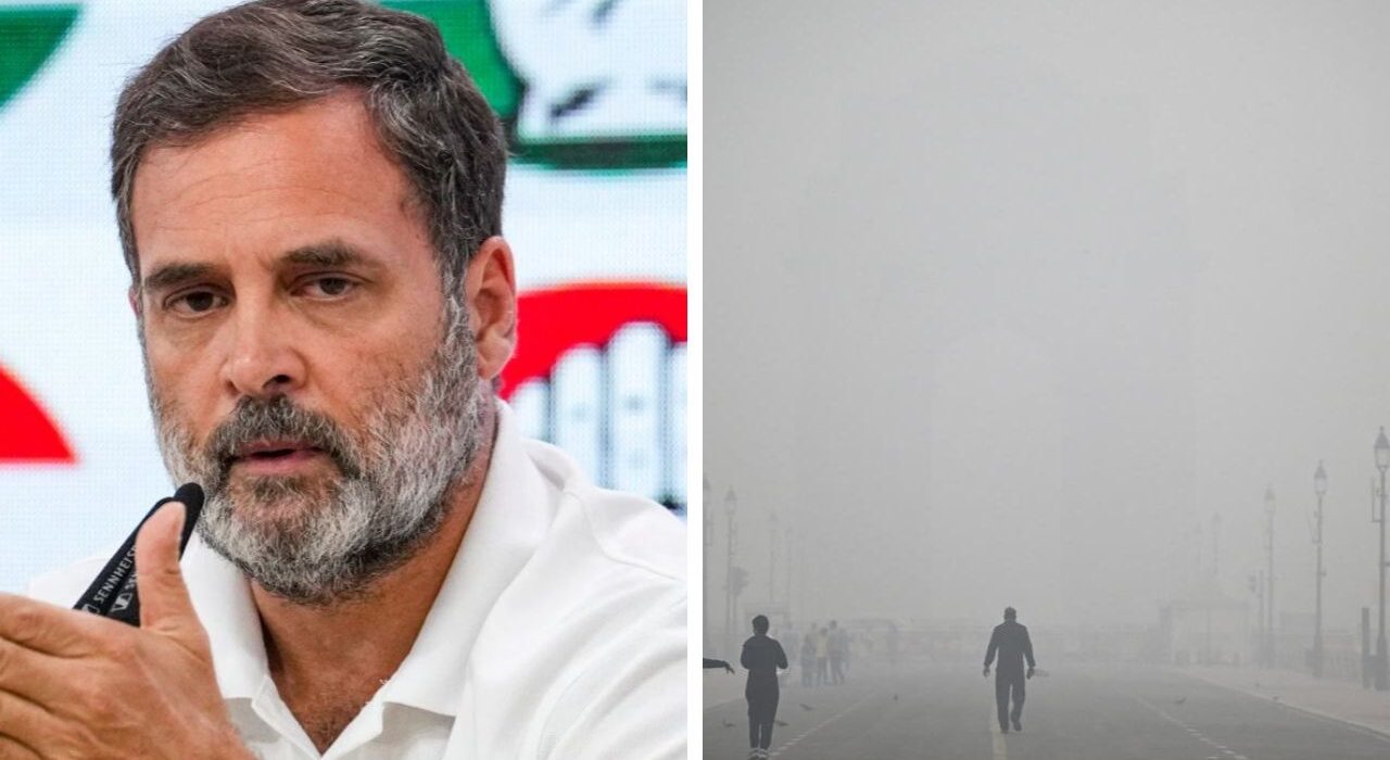 Rahul Gandhi Meets Mothers Facing Delhi's Toxic Smog Crisis