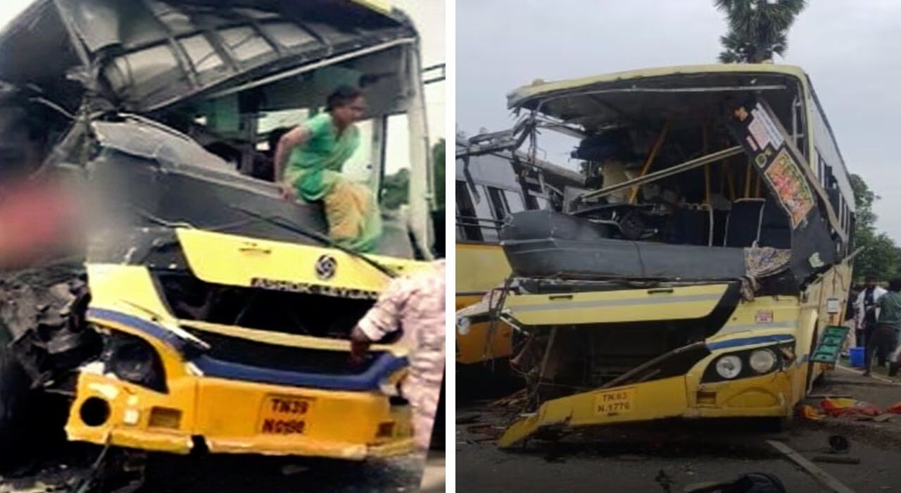 11 dead, 40 injured in buses collision accident in Tamil Nadu