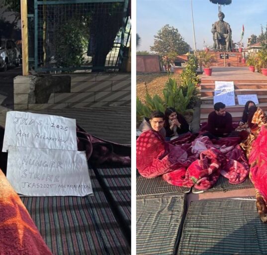 JKAS Aspirants on Hunger Strike for Age Relaxation Ahead of Exam