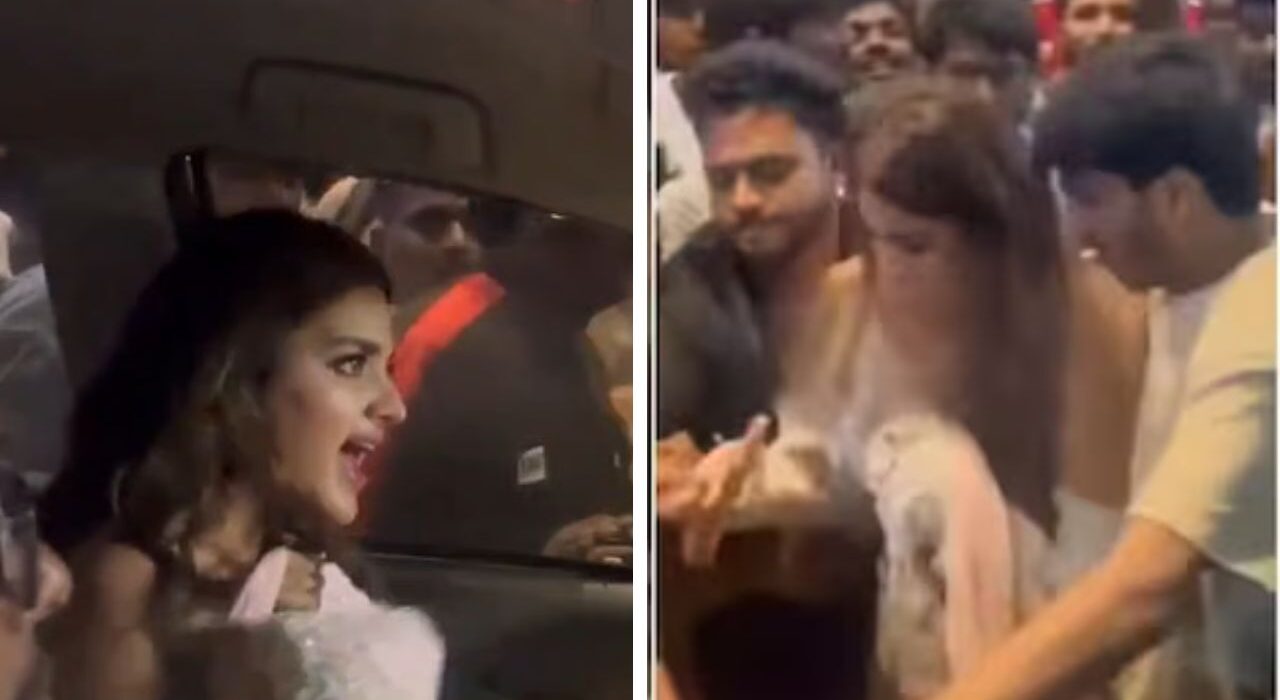 Nidhhi Agerwal Faces Crowd Crush After The RajaSaab Song Launch
