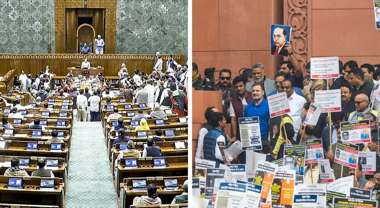 Opposition Protests Disrupt Parliament's Winter Session Opening