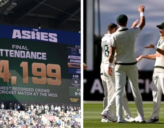 Record 94,199 Fans See 20 Wickets Fall on Epic Boxing Day Ashes Day 1