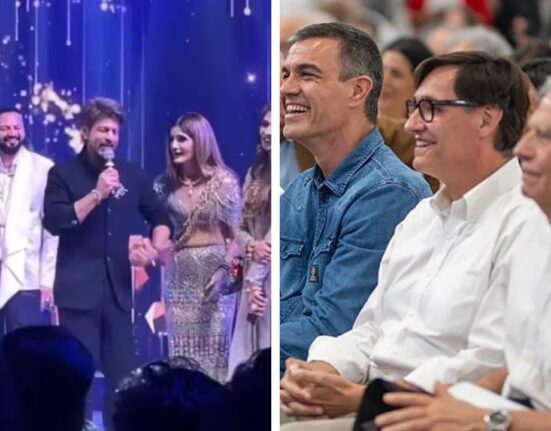 Shah Rukh Khan Teased Over Vimal Ads at Delhi Wedding Sangeet