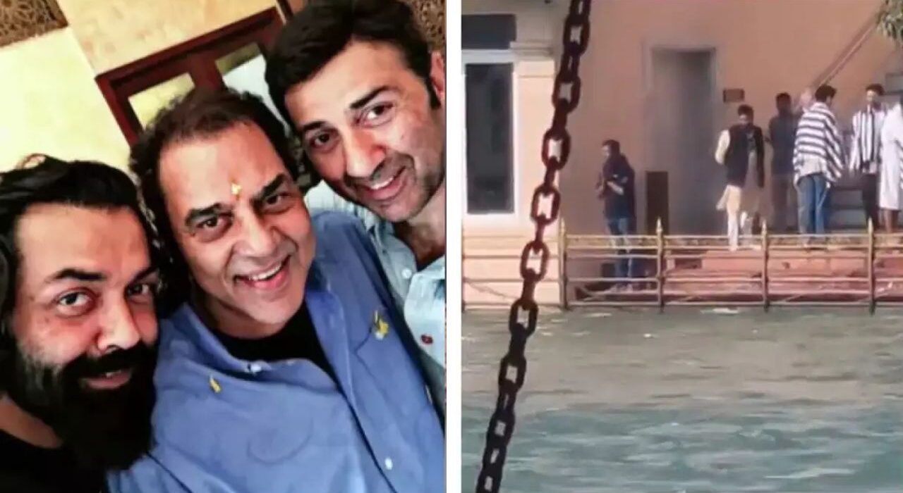 Sunny Deol and Bobby Deol immersed Dharmendra's ashes in Haridwar, Break down in tears