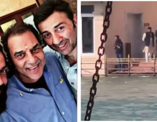 Sunny Deol and Bobby Deol immersed Dharmendra's ashes in Haridwar, Break down in tears