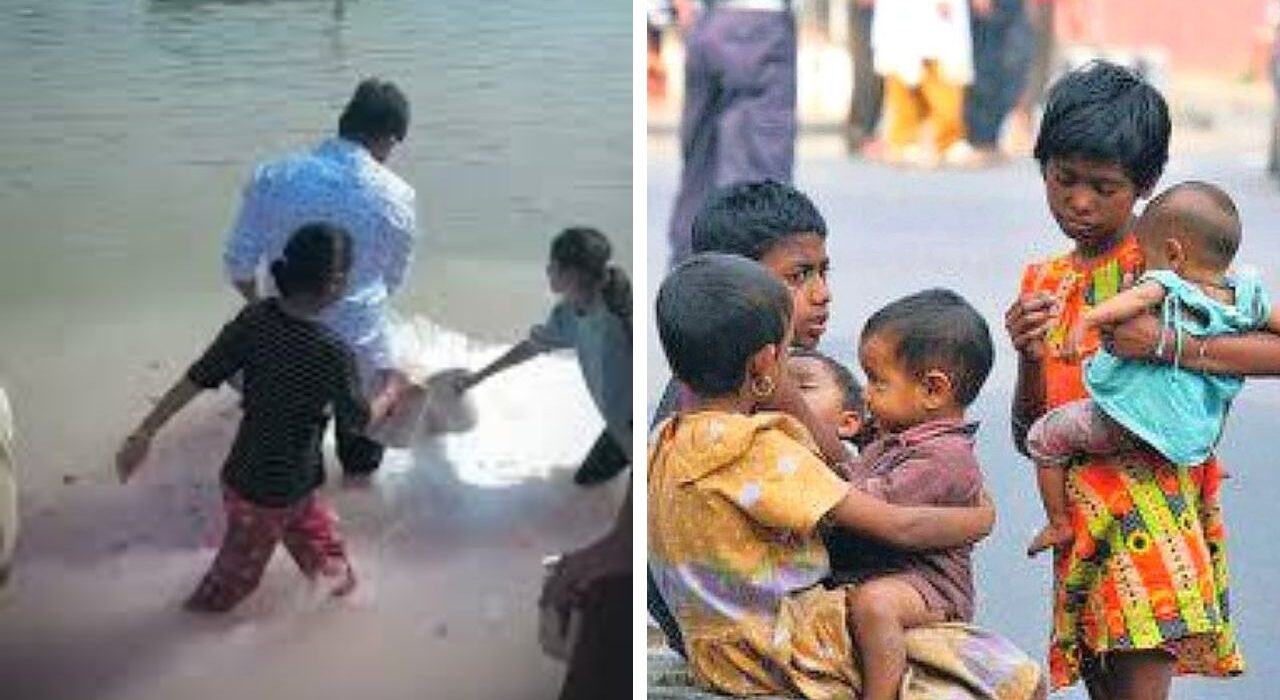 A video showing milk being poured into the Ganga sparks backlash online, with critics questioning the ritual amid concerns over hungry children.