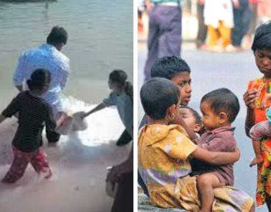 A video showing milk being poured into the Ganga sparks backlash online, with critics questioning the ritual amid concerns over hungry children.