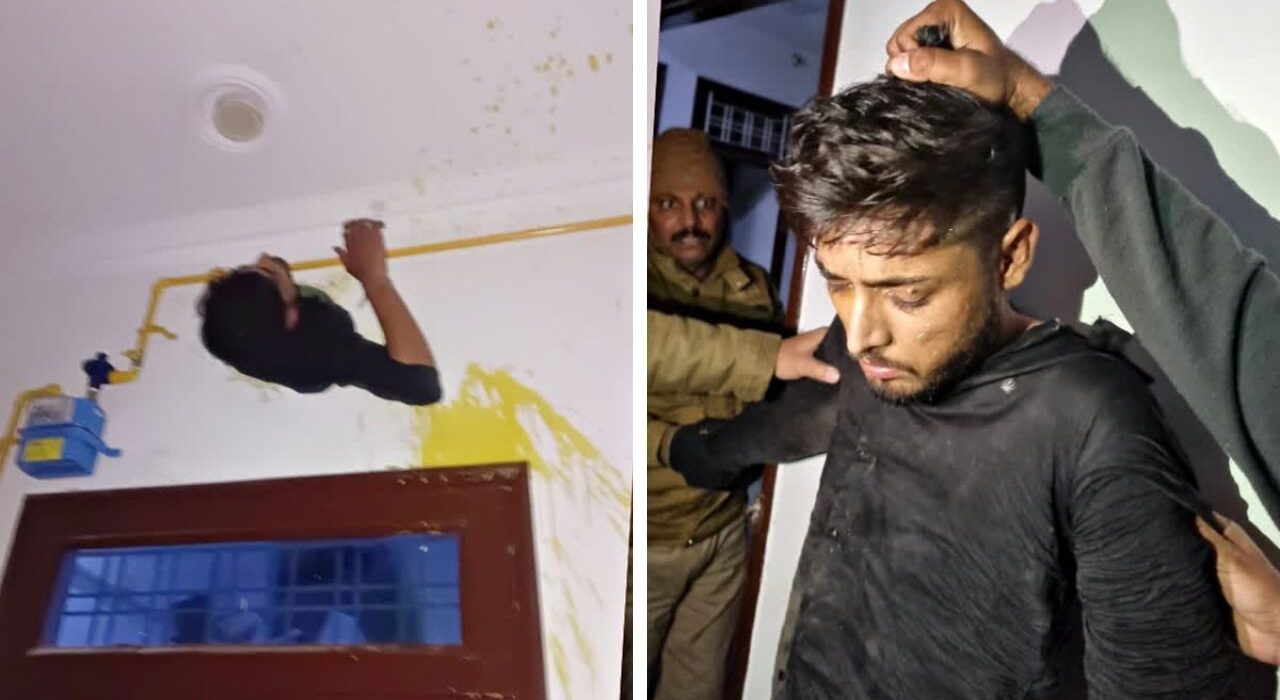 Caught on Camera: Rajasthan Thief Stuck in Exhaust Shaft During Robbery