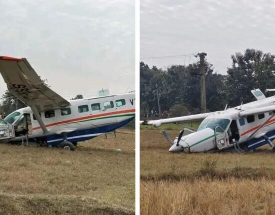 India One Air Plane Makes Emergency Landing Near Rourkela, All Six Survive Injured