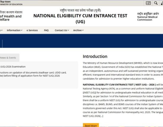 NEET UG 2026 Syllabus Released – NTA’s Important Advisory Ahead of Registration