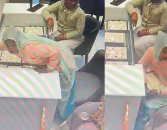 Two Lady thieves and stole ₹14 lakh jewellery from Kalyan Jewellers in Prayagraj