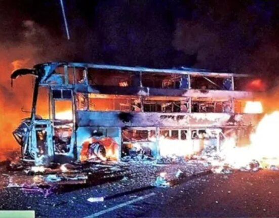 Three Die, 10 Injured in Fiery Bus-Lorry Crash on Andhra Pradesh Highway