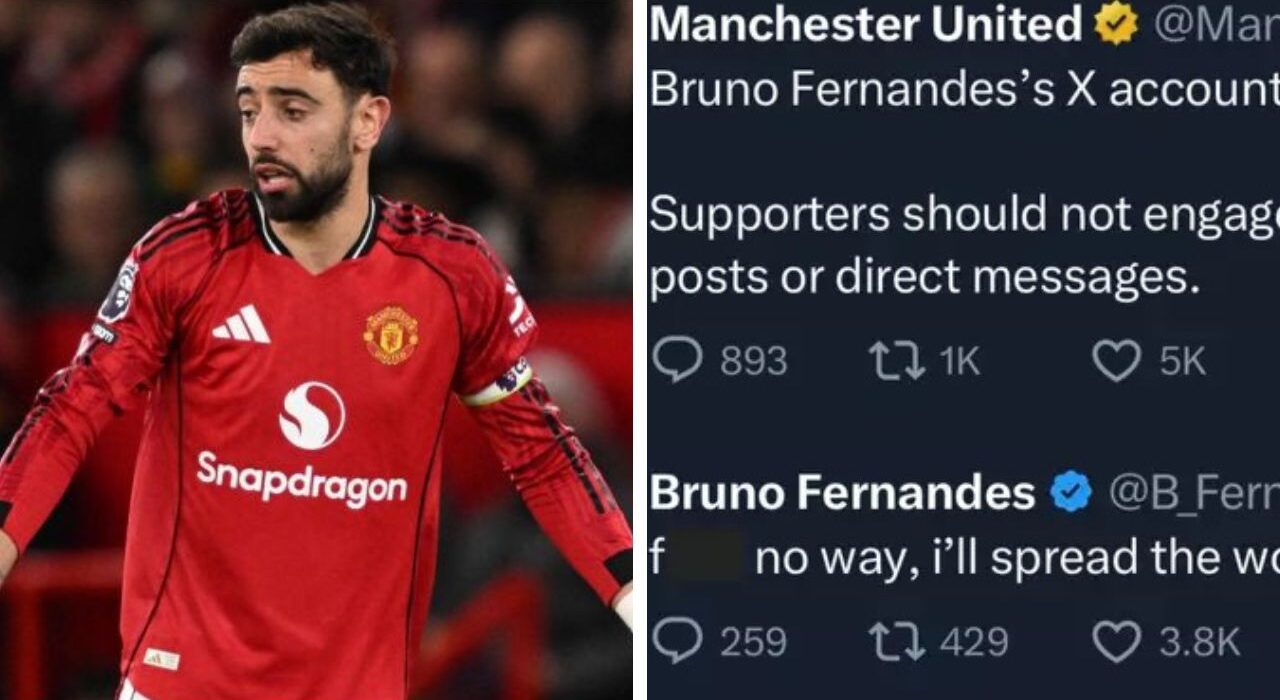 Hacker Takes Over Bruno Fernandes X Account After United's Cup Loss