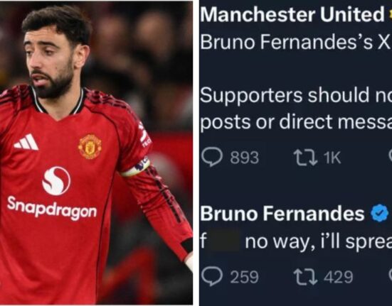 Hacker Takes Over Bruno Fernandes X Account After United's Cup Loss