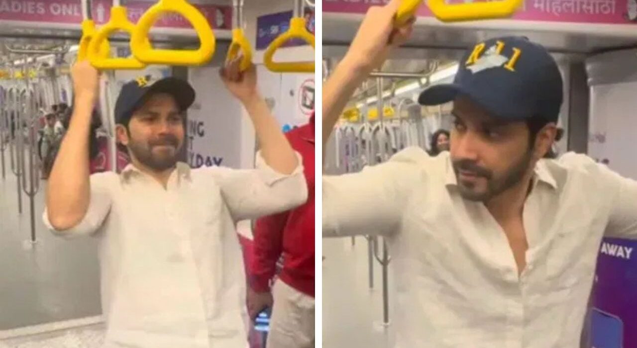 Varun Dhawan Tests Fame in Mumbai Metro, Fined for it