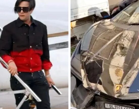 Speeding Lamborghini Crashes into Pedestrians and Vehicles on Kanpur VIP Road, injured 6
