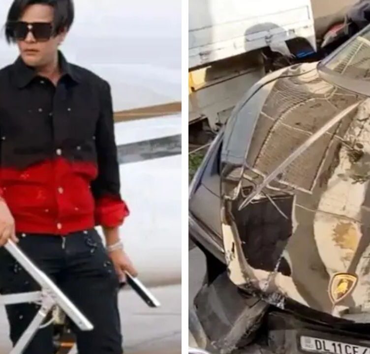 Speeding Lamborghini Crashes into Pedestrians and Vehicles on Kanpur VIP Road, injured 6