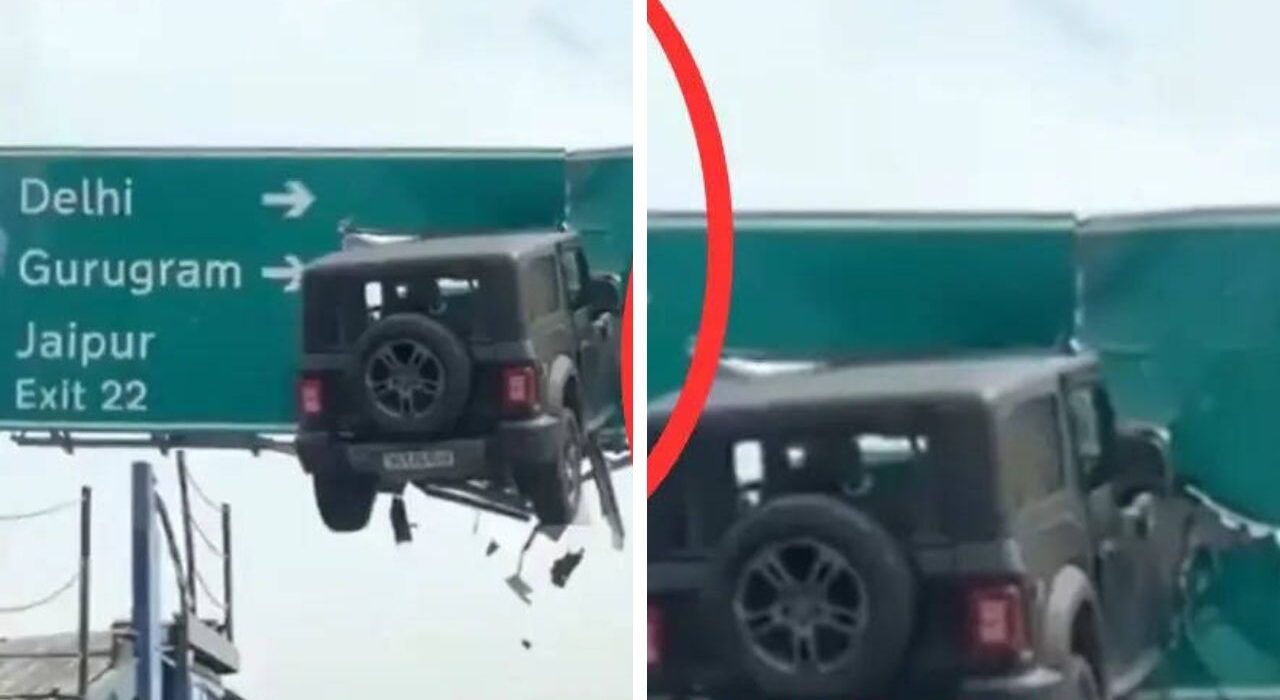 AI-Generated Video Fakes Thar SUV Crashing into Highway Sign