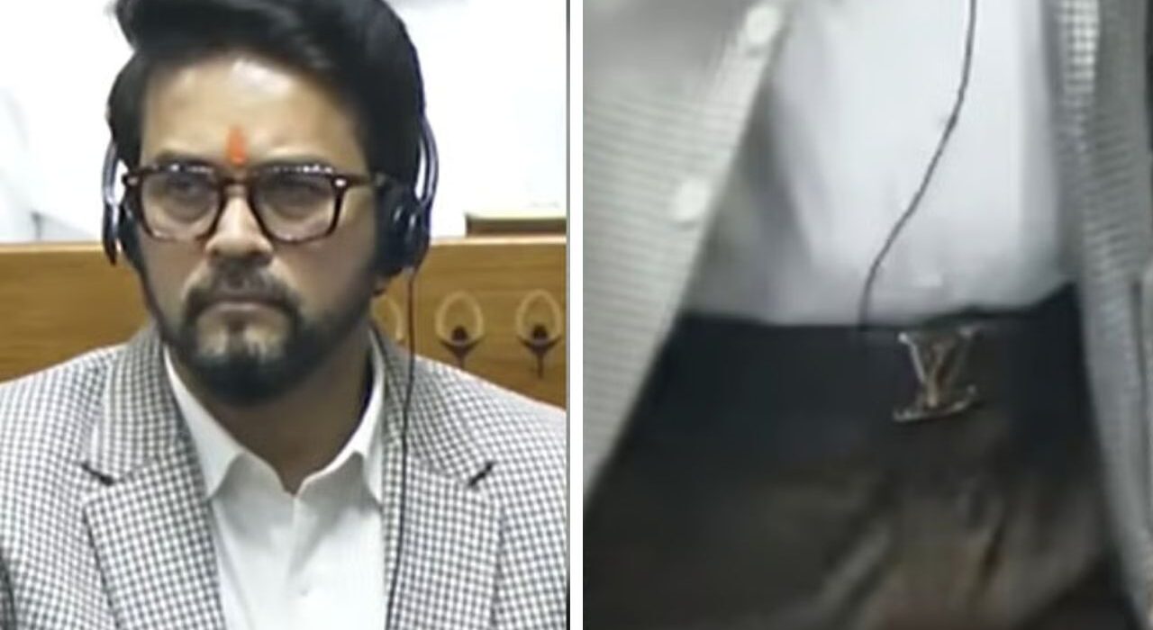 Anurag Thakur Louis Vuitton Belt Sparks Hypocrisy Claims in Parliament