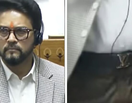 Anurag Thakur Louis Vuitton Belt Sparks Hypocrisy Claims in Parliament