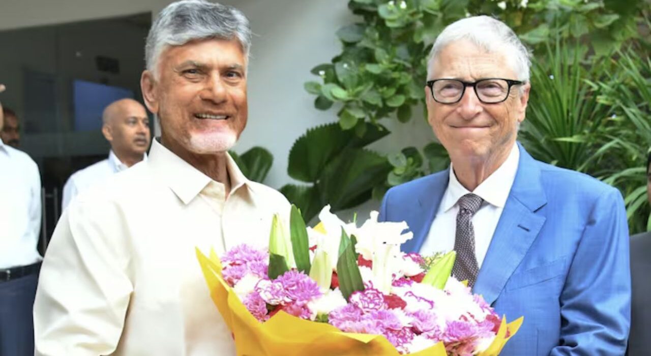 Bill Gates Arrives in Andhra Pradesh for AI Health Collaboration Talks