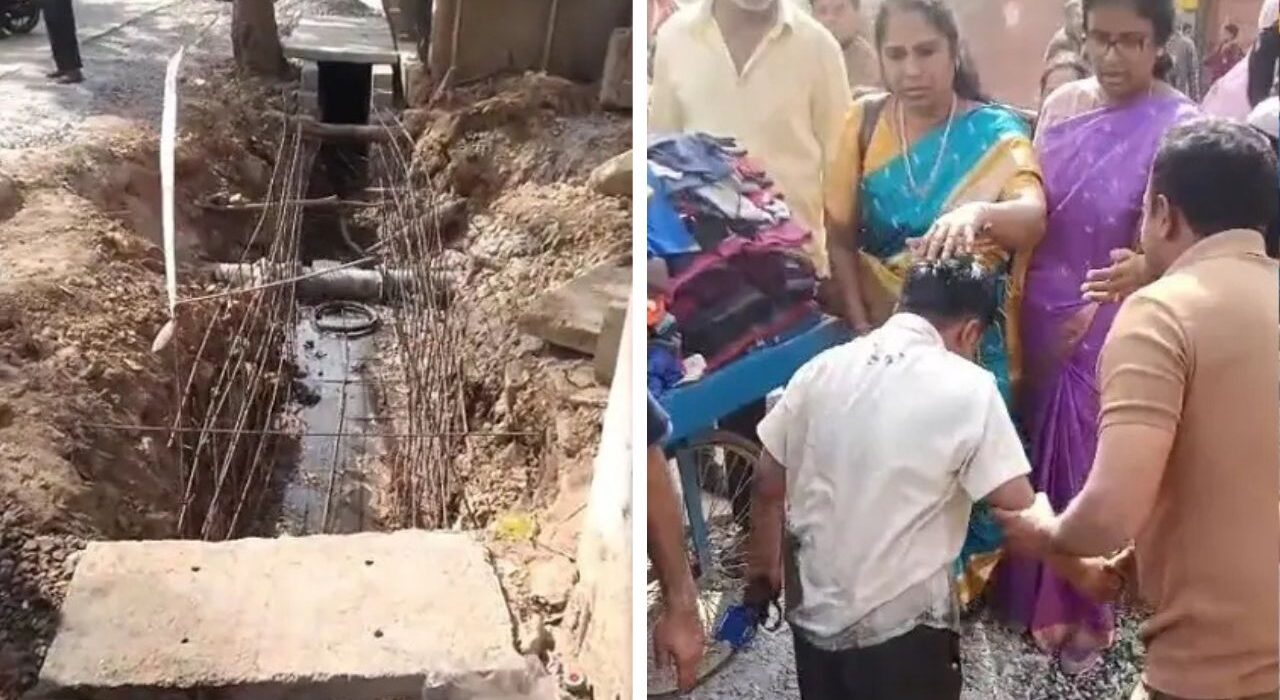 Class 1 Boy Falls into Open Drain Near Bengaluru School, Escapes Unhurt