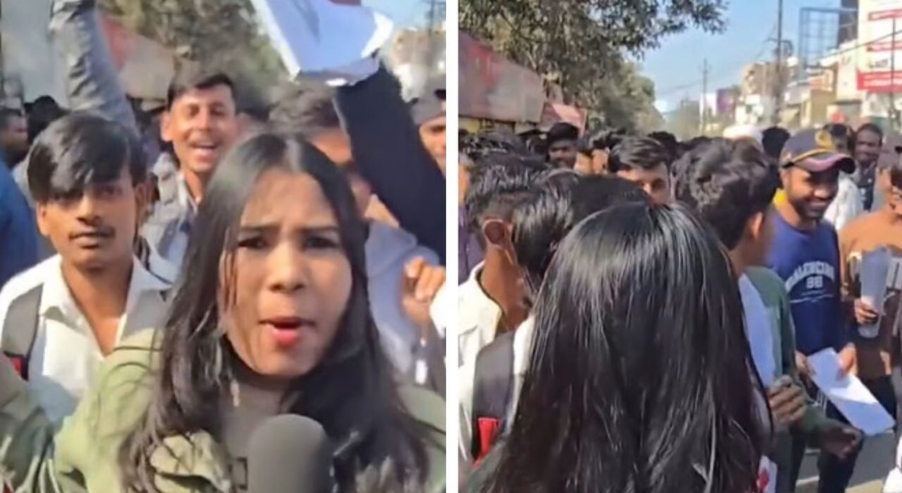 Class 12 Students Harassed Female Reporter Outside Bihar Exam Center