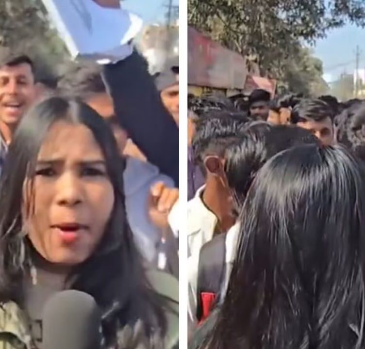Class 12 Students Harassed Female Reporter Outside Bihar Exam Center