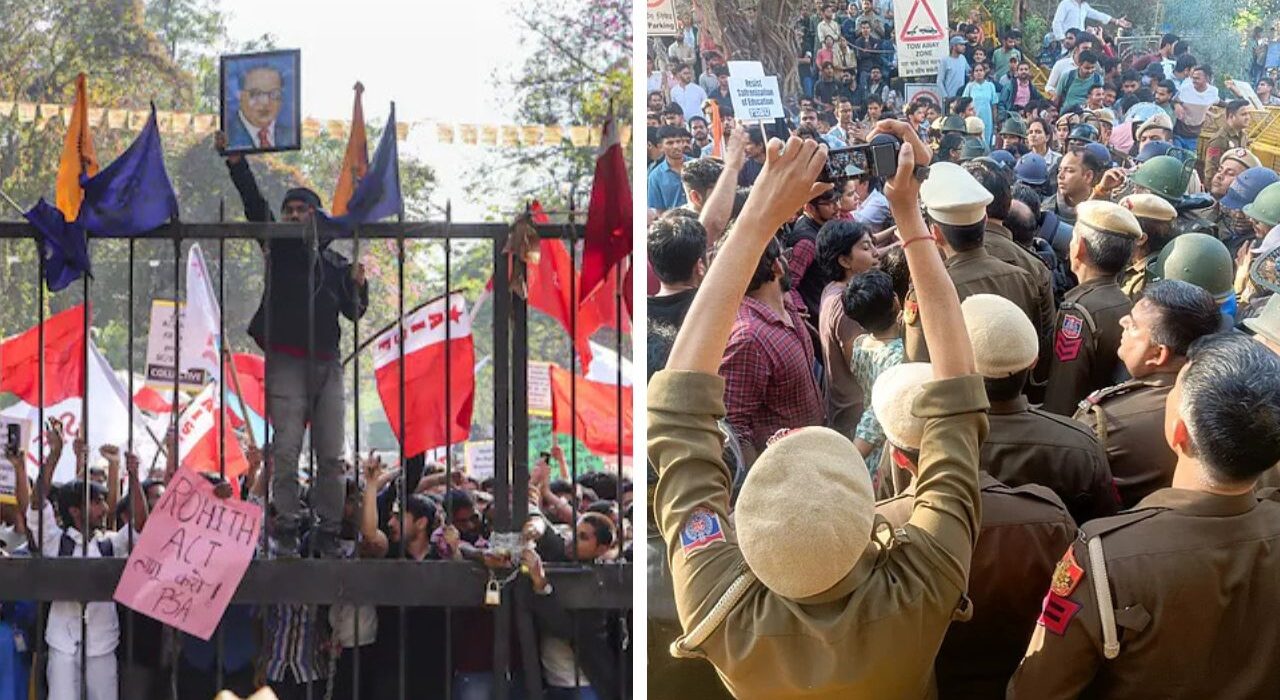 Protest Turns Violent: 14 JNU Students Arrested After Clash With Police