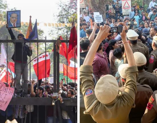 Protest Turns Violent: 14 JNU Students Arrested After Clash With Police