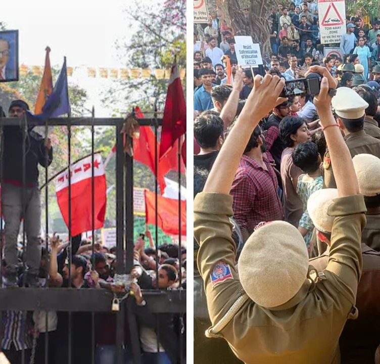 Protest Turns Violent: 14 JNU Students Arrested After Clash With Police