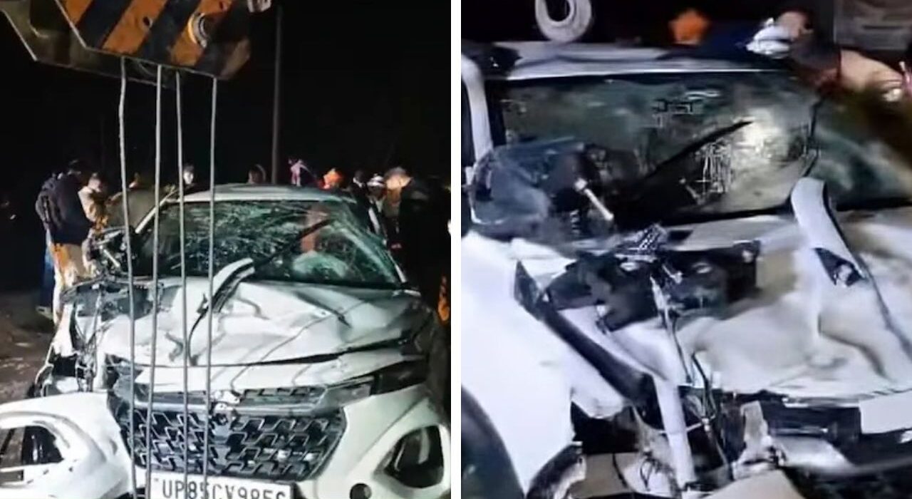 Four Young Men Die in Mathura Car Crash into Canal