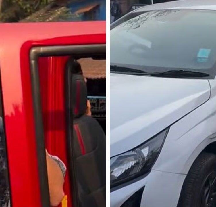 Goa Thar SUV Crashes into Parked i20 in Viral Video