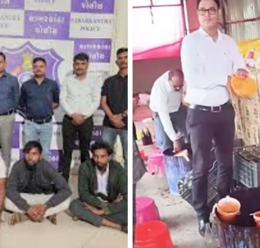 Gujarat Police Bust Fake Milk Factory Mixing Detergent and Urea, Seized Items worth 71 lakh