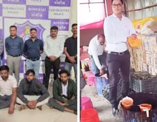 Gujarat Police Bust Fake Milk Factory Mixing Detergent and Urea, Seized Items worth 71 lakh