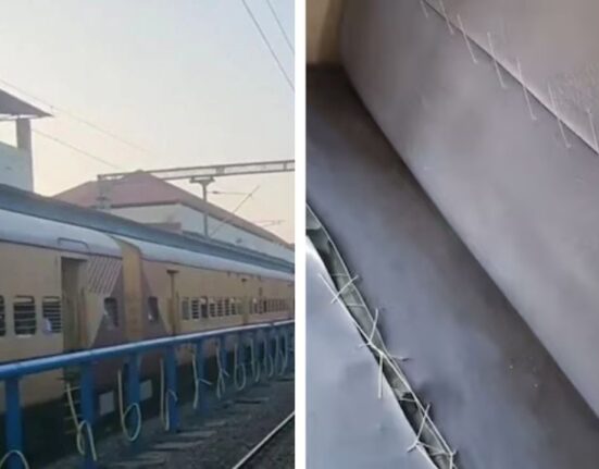 Kamla Ganga Train Coach Seats Slashed in Vandalism Video