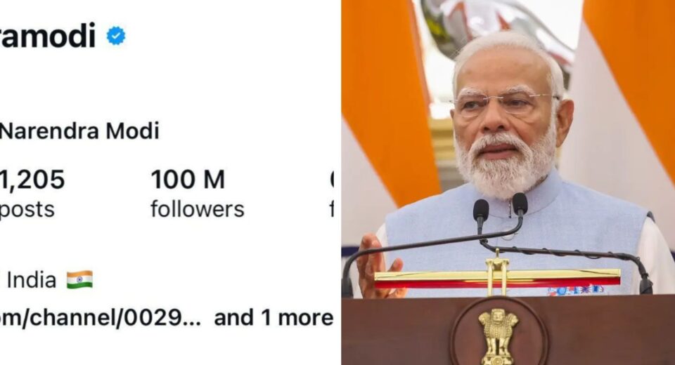 PM Modi Breaks Global Record, First World Leader to Hit 100 Million Followers on Instagram