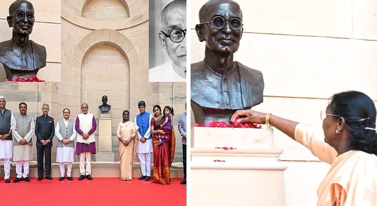 President Murmu Unveils Rajagopalachari Bust, Replaces Lutyens at Rashtrapati Bhavan