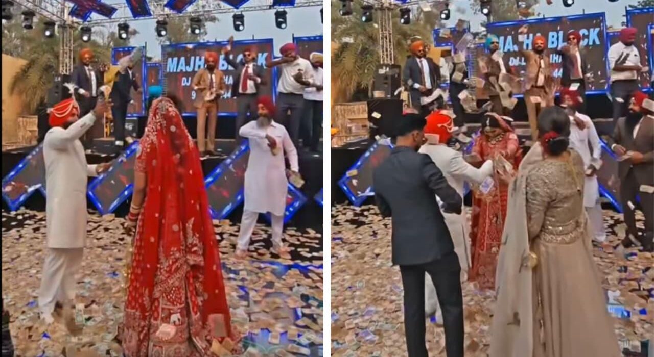 Punjabi Wedding Video Shows Groom's Family Showering Bride with Rs 8.5 Crore in Cash